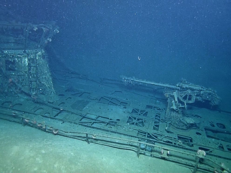 Illustration for article titled Spooky underwater photos reveal Nazi submarine off the coast of Texas